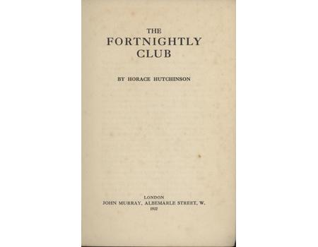 THE FORTNIGHTLY CLUB