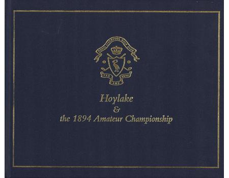 HOYLAKE & THE 1894 AMATEUR CHAMPIONSHIP
