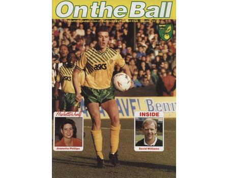 ON THE BALL - THE OFFICIAL PUBLICATION OF NORWICH CITY FOOTBALL CLUB, NUMBER 12