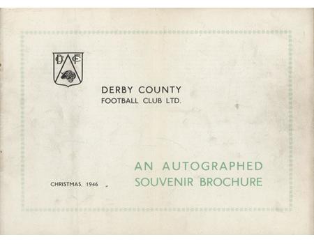 DERBY COUNTY FC: AN AUTOGRAPHED SOUVENIR BROCHURE 1946