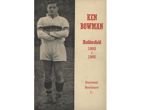 KEN BOWMAN: THE FOOTBALL CAREER OF KEN BOWMAN ...