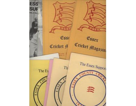 ESSEX CRICKET MAGAZINE (LATER ESSEX SUPPORTER) 1972-1977 (33 VOLUMES)