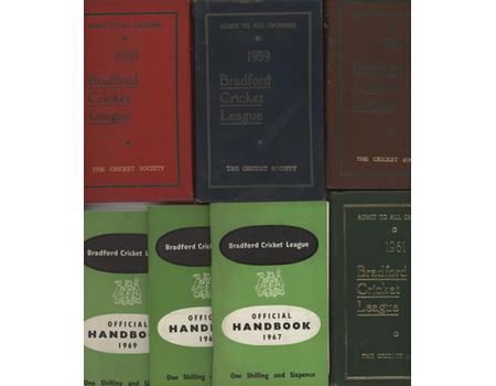 BRADFORD CRICKET LEAGUE 1958-69 OFFICIAL HANDBOOKS