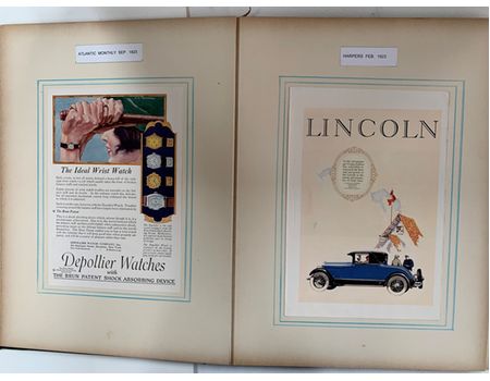 GOLF - A SCRAPBOOK OF ADVERTISEMENTS FEATURING GOLF OF THE 1920S AND 30S