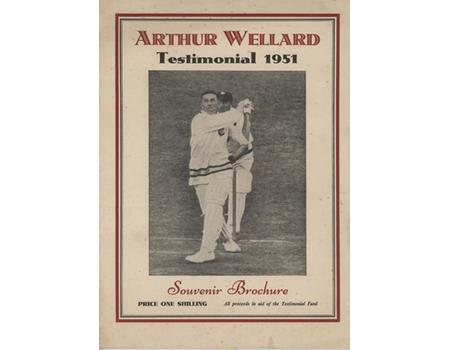 ARTHUR WELLARD (SOMERSET) 1951 CRICKET BENEFIT BROCHURE