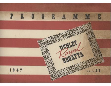 HENLEY ROYAL REGATTA 1947 PROGRAMME