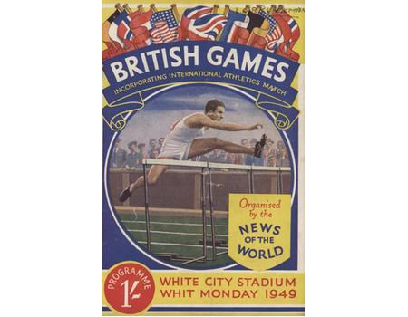 BRITISH GAMES 1949 SIGNED ATHLETICS PROGRAMME
