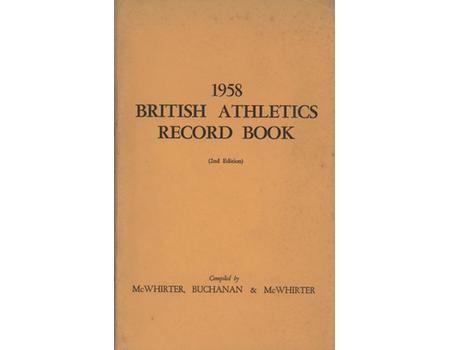 1958 BRITISH ATHLETICS RECORD BOOK