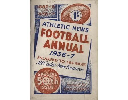 ATHLETIC NEWS FOOTBALL ANNUAL 1936-37