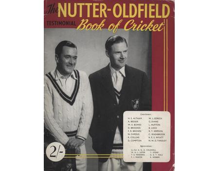BERT NUTTER & BUDDY OLDFIELD (NORTHAMPTONSHIRE) CRICKET BENEFIT BROCHURE