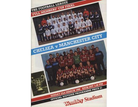 CHELSEA V MANCHESTER CITY 1986 (WEMBLEY) FULL MEMBERS