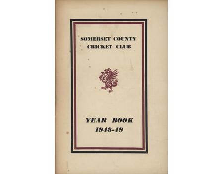 SOMERSET COUNTY CRICKET CLUB YEARBOOK 1948-49