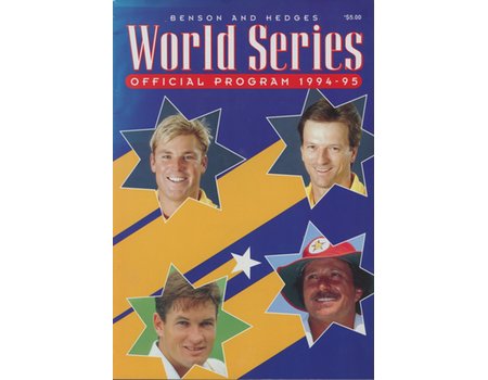 BENSON AND HEDGES WORLD SERIES - OFFICIAL PROGRAM 1994-95