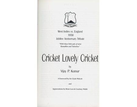 CRICKET LOVELY CRICKET. WEST INDIES V ENGLAND 1950&hellip;