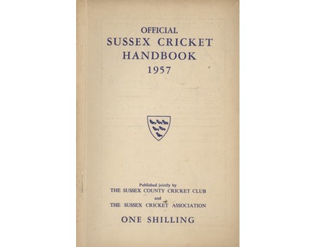OFFICIAL SUSSEX CRICKET HANDBOOK 1957