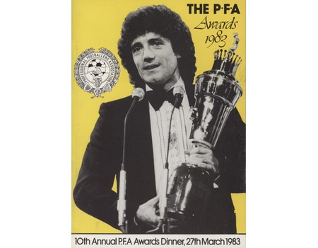 THE P.F.A. AWARDS 1983 MENU AND PROGRAMME