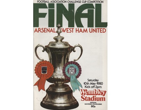 ARSENAL V WEST HAM UNITED 1980 (F.A. CUP FINAL) FOOTBALL PROGRAMME