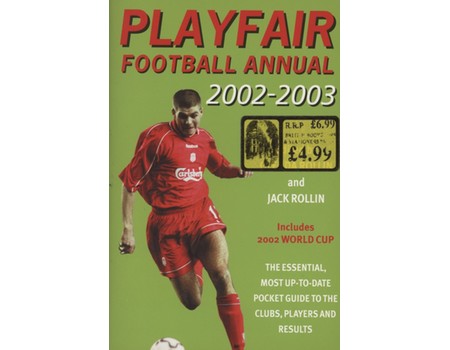 PLAYFAIR FOOTBALL ANNUAL 2002-03