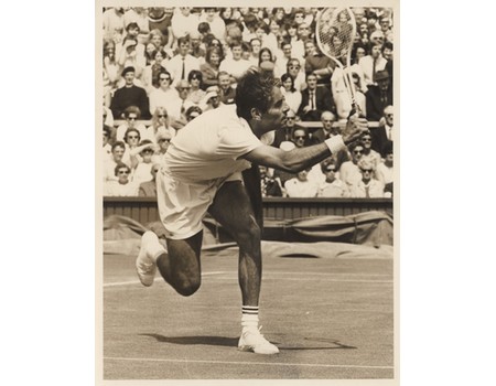 PANCHO GONZALES 1969 WIMBLEDON TENNIS PHOTOGRAPH (THE LONGEST MATCH)