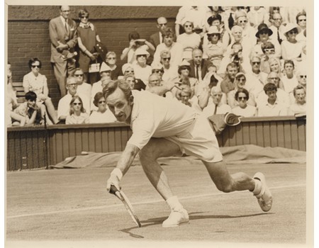 ROD LAVER 1969 WIMBLEDON TENNIS PHOTOGRAPH