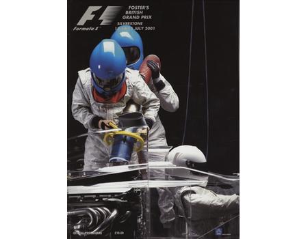 FORMULA 1 BRITISH GRAND PRIX SILVERSTONE - OFFICIAL PROGRAMME 2001