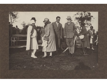 GENE TUNNEY & GEORGE BERNARD SHAW 1929 (AT POLO MATCH) PHOTOGRAPH