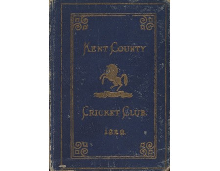 KENT COUNTY CRICKET CLUB 1920 [BLUE BOOK]