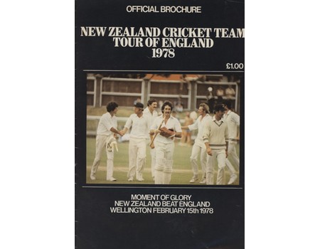 NEW ZEALAND CRICKET TEAM TOUR OF ENGLAND 1978