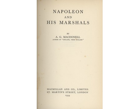 NAPOLEON AND HIS MARSHALS