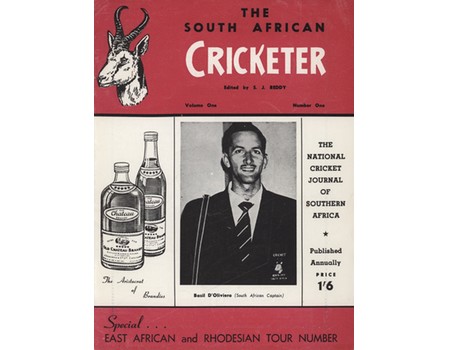 THE SOUTH AFRICAN CRICKETER - VOLUME 1 NUMBER 1
