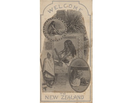 BRITISH RUGBY FOOTBALL TOUR TO NEW ZEALAND 1908 - ORIGINAL ARTWORK FOR ITINERARY
