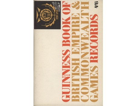 GUINNESS BOOK OF BRITISH EMPIRE & COMMONWEALTH GAMES RECORDS