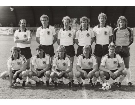 WEST GERMANY 1984 FOOTBALL PHOTOGRAPH 
