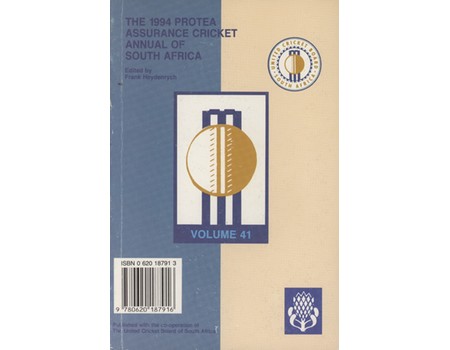 THE 1994 PROTEA CRICKET ANNUAL OF SOUTH AFRICA