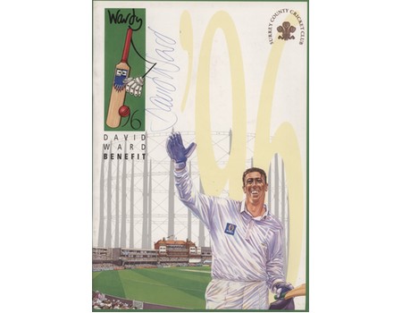 DAVID WARD (SURREY) 1996 SIGNED BENEFIT BROCHURE
