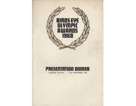 BIRDS EYE OLYMPIC AWARDS 1968 - PRESENTATION DINNER MENU (MULTI SIGNED)