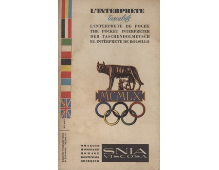 THE POCKET INTERPRETER - ROME OLYMPICS 1960