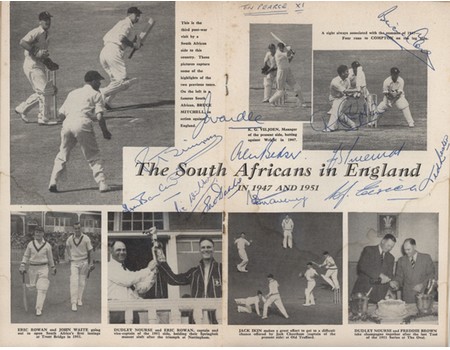 CRICKETERS FROM SOUTH AFRICA: THE OFFICIAL SOUVENIR OF THE 1955 TOUR OF ENGLAND