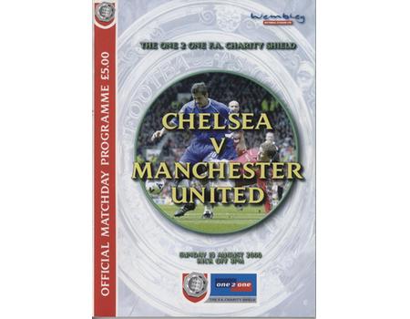 CHELSEA V MANCHESTER UNITED (CHARITY SHIELD) 2000 FOOTBALL PROGRAMME