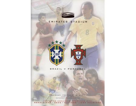 BRAZIL V PORTUGAL 2007 FOOTBALL PROGRAMME