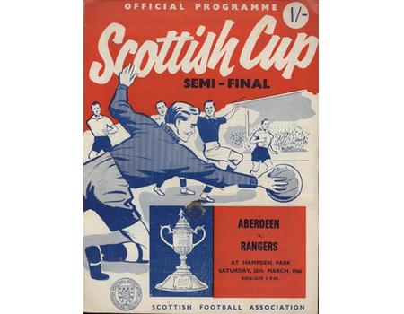 ABERDEEN V RANGERS 1966 (SCOTTISH CUP SEMI-FINAL) FOOTBALL PROGRAMME