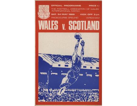 WALES V SCOTLAND 1969 FOOTBALL PROGRAMME