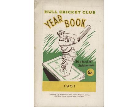 HULL CRICKET CLUB - YEARBOOK 1951