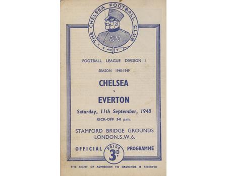 CHELSEA V EVERTON 1948-49 FOOTBALL PROGRAMME
