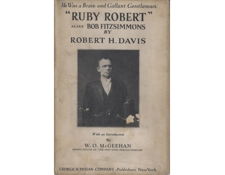 "RUBY ROBERT" ALIAS BOB FITZSIMMONS