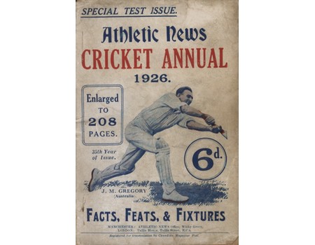 ATHLETIC NEWS CRICKET ANNUAL 1926