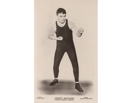 JOHNNY GRIFFITHS BOXING POSTCARD