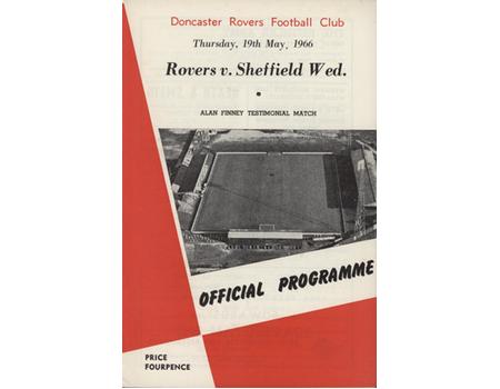 DONCASTER ROVERS V SHEFFIELD WEDNESDAY 1966 (ALAN FINNEY TESTIMONIAL) FOOTBALL PROGRAMME