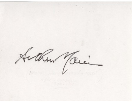 ARTHUR MORRIS (AUSTRALIA) CRICKET AUTOGRAPH