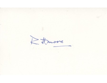DICK MOORE (HAMPSHIRE) CRICKET AUTOGRAPH
